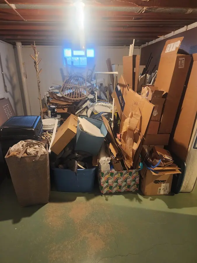 Roll-off dumpster container at job site for Roll Off Dumpster Rental in Dartmouth